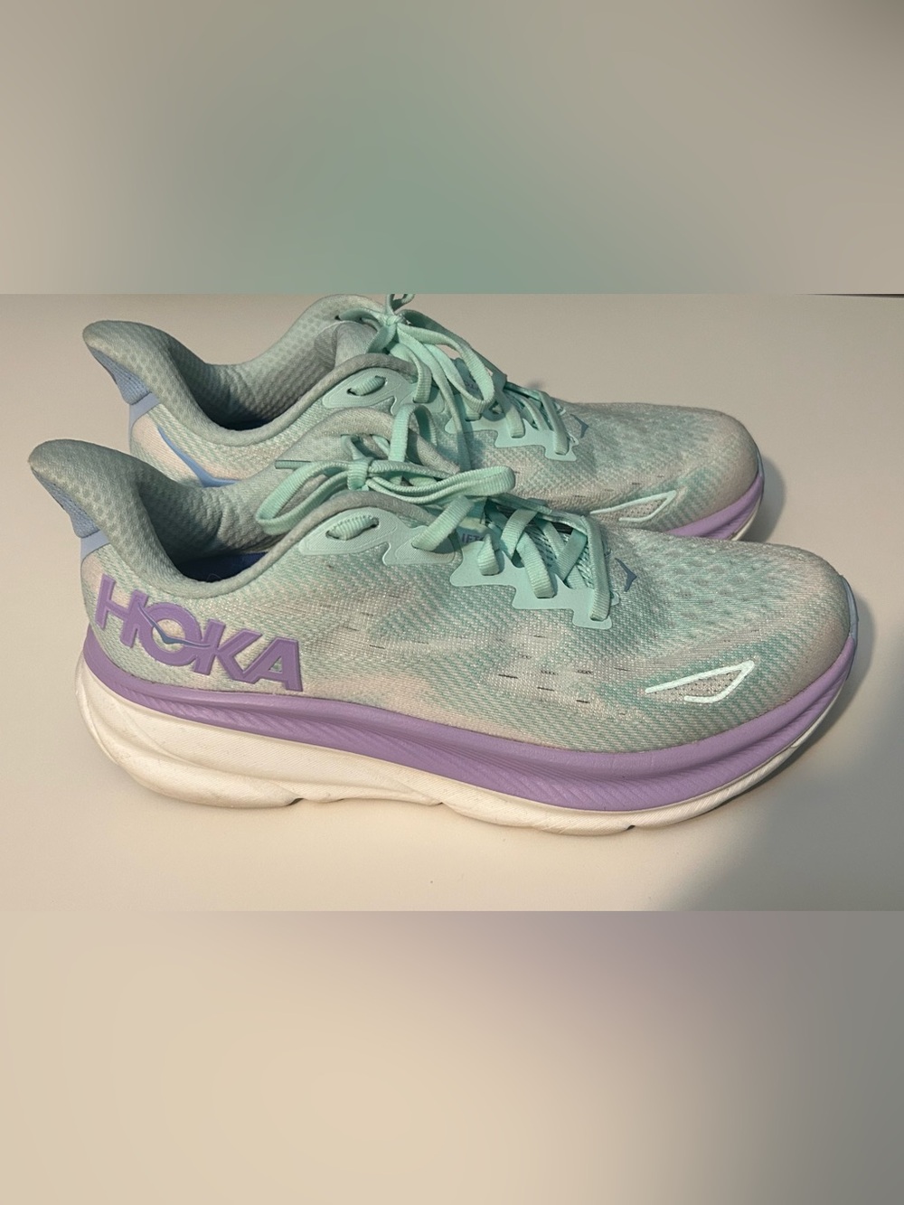 Hoka Women's Mint & Lavender Running Shoes